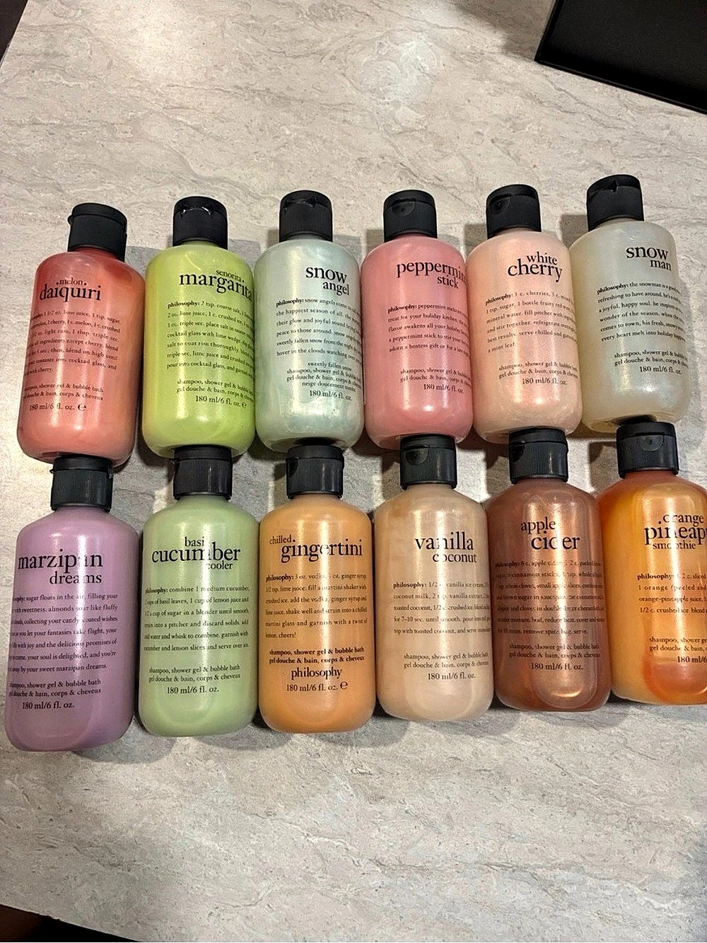 philosophy Shampoo, Shower Gel & Bubble Bath 6 oz Bottle Lot